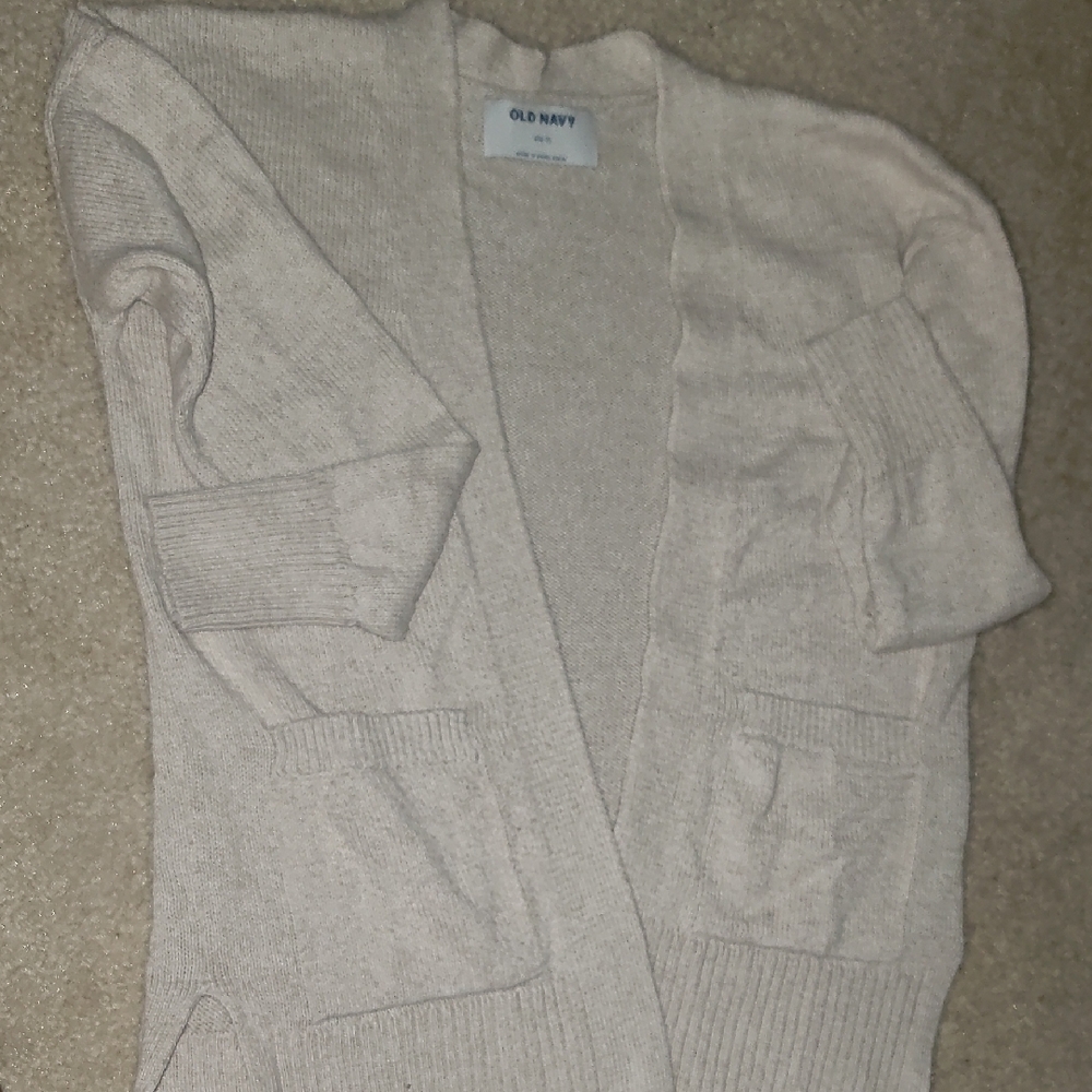 Old Navy Light Tan Knit Cardigan